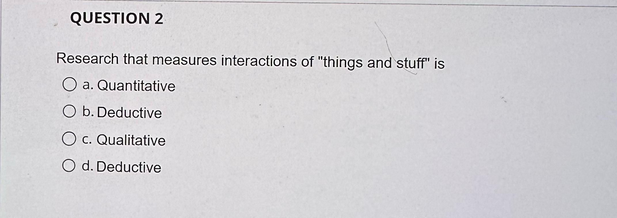 QUESTION 2Research that measures interactions of | Chegg.com