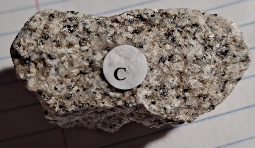 Solved Table 5. Igneous Rock Identification Sample Letter | Chegg.com