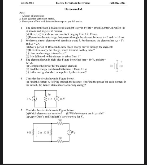 Solved Note: 1. Attempt all questions. 2. Each question | Chegg.com