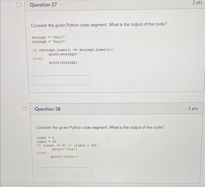 Solved Question 45 What loop construct in Python is the best | Chegg.com