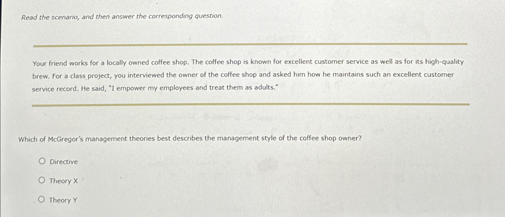 Solved Read the scenario, and then answer the corresponding | Chegg.com