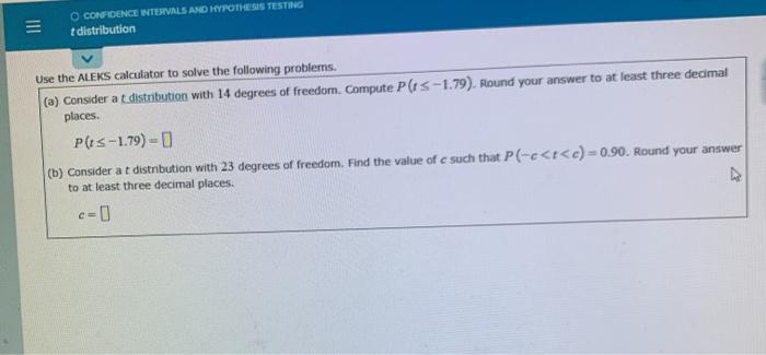 Solved O CONFIDENCE INTERVALS AND HYPOTHESIS TESTING I | Chegg.com