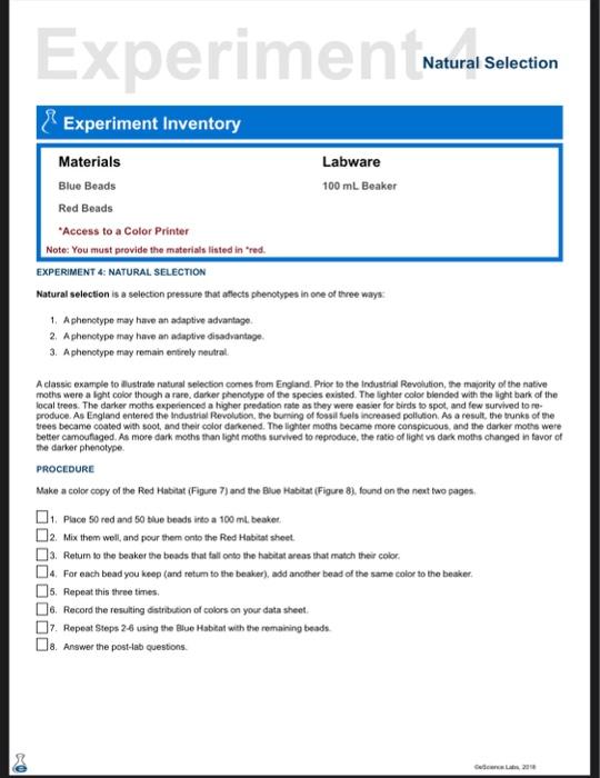 natural experiment questionnaire