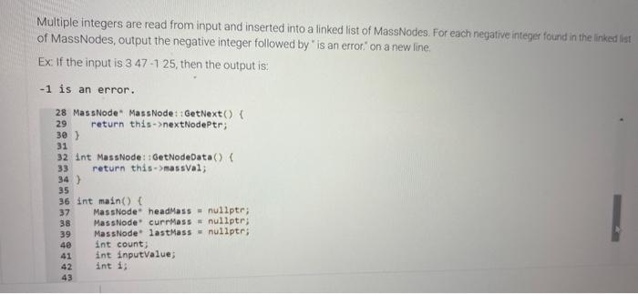 Solved Multiple integers are read from input and inserted | Chegg.com