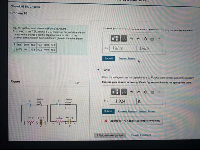 Solved Problem 20 You set up the circuit shown in (Figure | Chegg.com