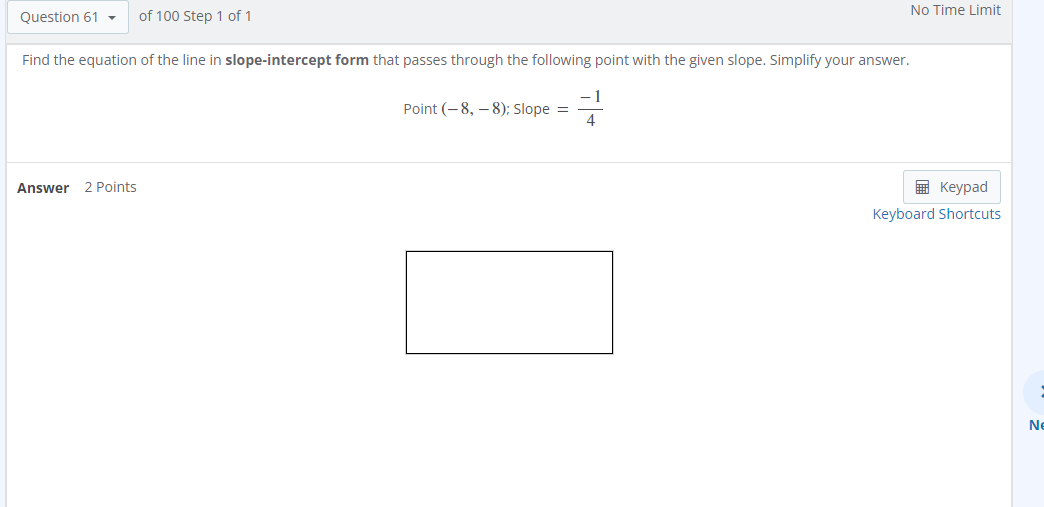 Solved Find the equation of the line in slope-intercept form | Chegg.com