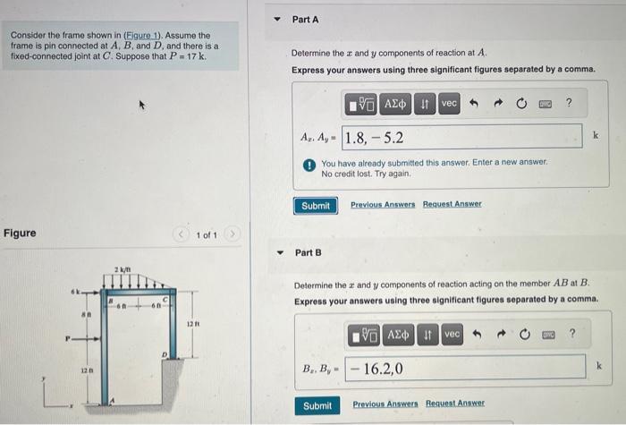 Solved Consider the frame shown in (Figure 1). Assume the | Chegg.com