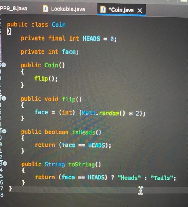 Solved PP 9.8 Design a Java interface called Lockable that | Chegg.com