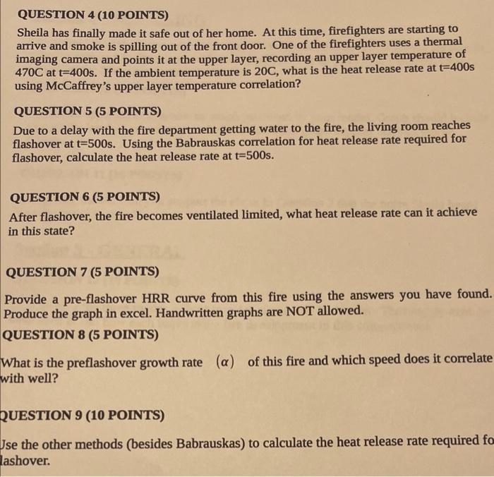 Solved DESCRIPTION You are conducting a fire investigation | Chegg.com