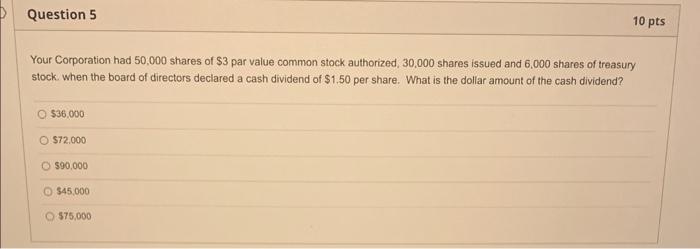 Solved Your Corporation Had 50,000 Shares Of $3 Par Value | Chegg.com