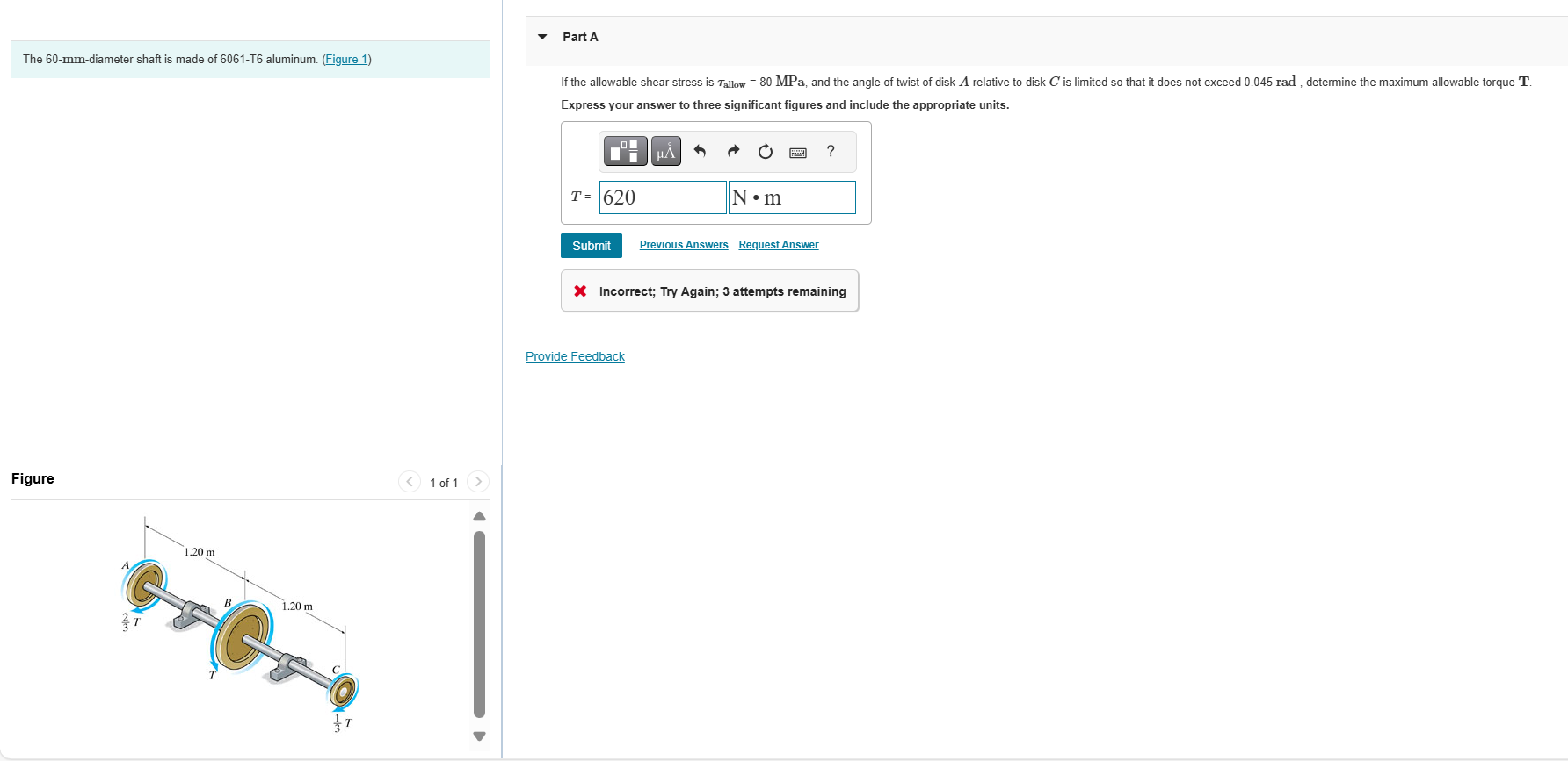Solved If ﻿the allowable shear stress is τallow =80MPa, and | Chegg.com