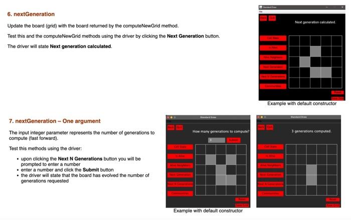 Implementation Overview of files provided GameOfLife | Chegg.com