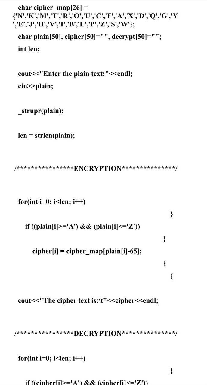 Solved Char Cipher Map 26 Chegg Com