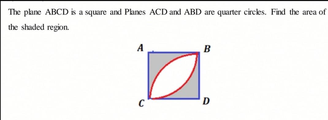 Solved The plane ABCD is a square and Planes ACD and ABD are | Chegg.com