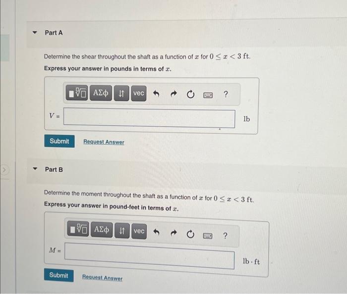 Solved The Bearings At A And B Exert Only Vertical Reactions | Chegg.com