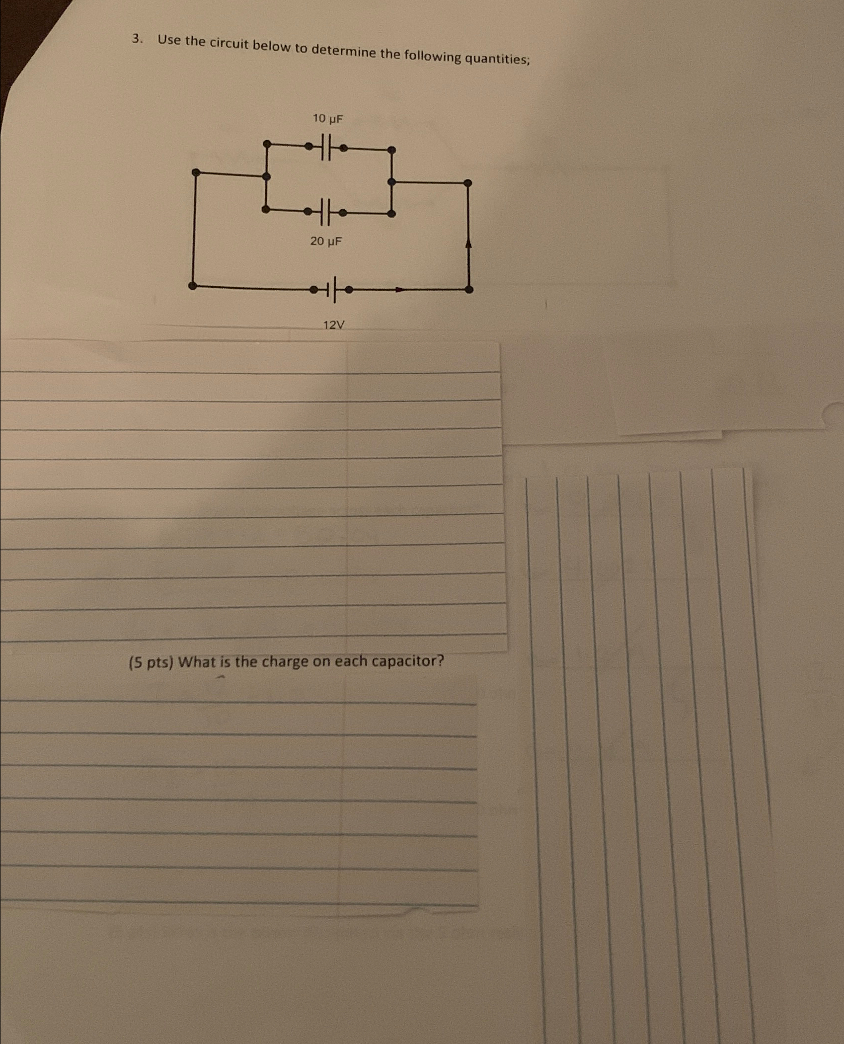 Solved Use the circuit below to determine the following | Chegg.com