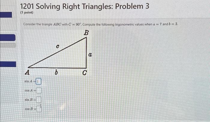 Solving Right Triangles