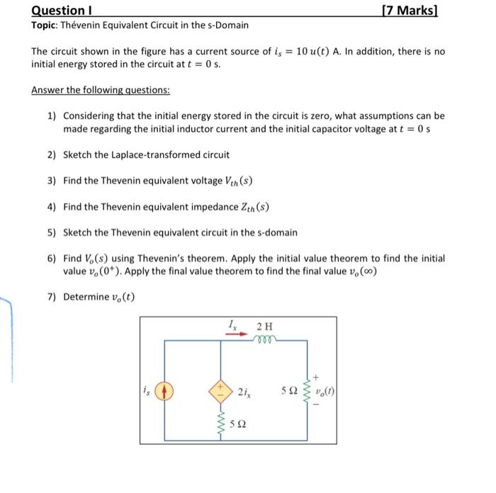 Solved The circuit shown in the figure has a current source | Chegg.com