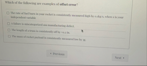 Solved Which of the following are examples of offset | Chegg.com