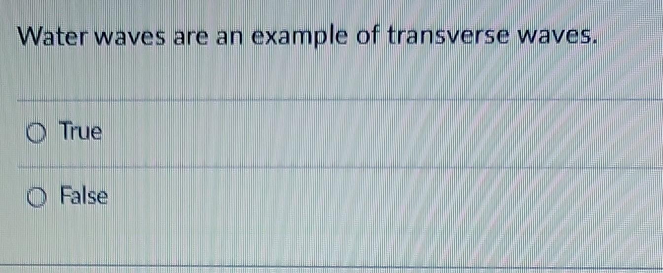 light waves are transverse in nature true or false