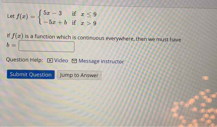 Solved Let F X 50 3 If 9 If F X Is