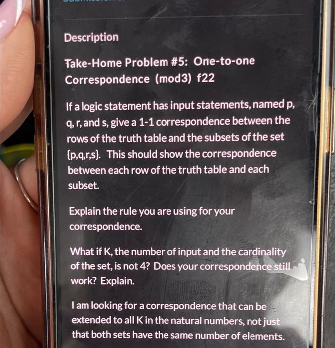 Description TakeHome Problem 5