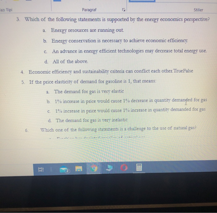 az tipi paragraf stiller 3. which of the following statements is supported by the energy economics perspective? a. energy res