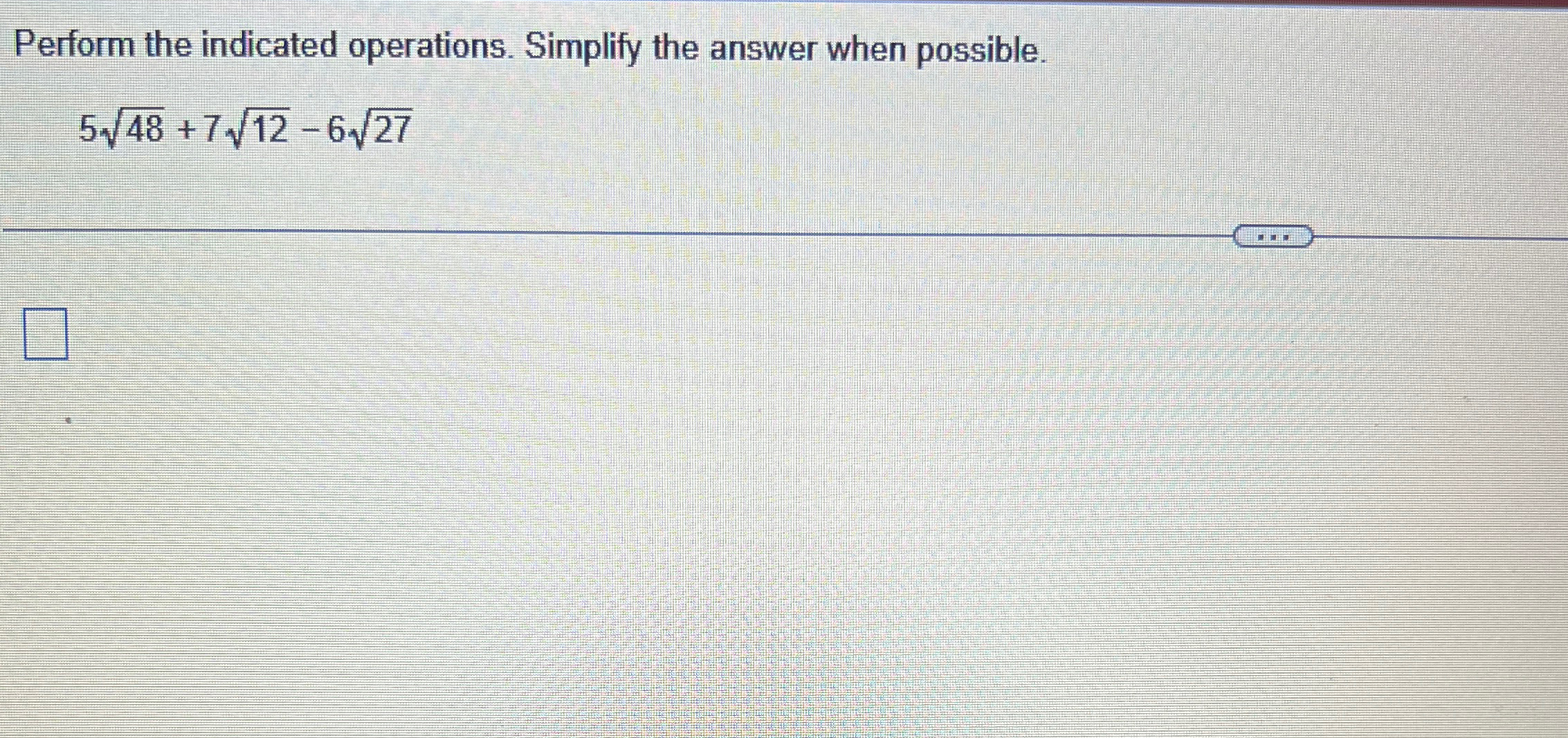 Solved Perform the indicated operations. Simplify the answer | Chegg.com