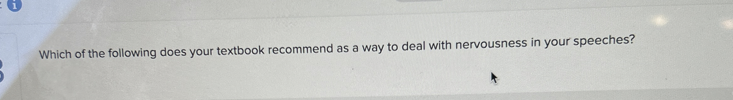 Solved Which of the following does your textbook recommend | Chegg.com