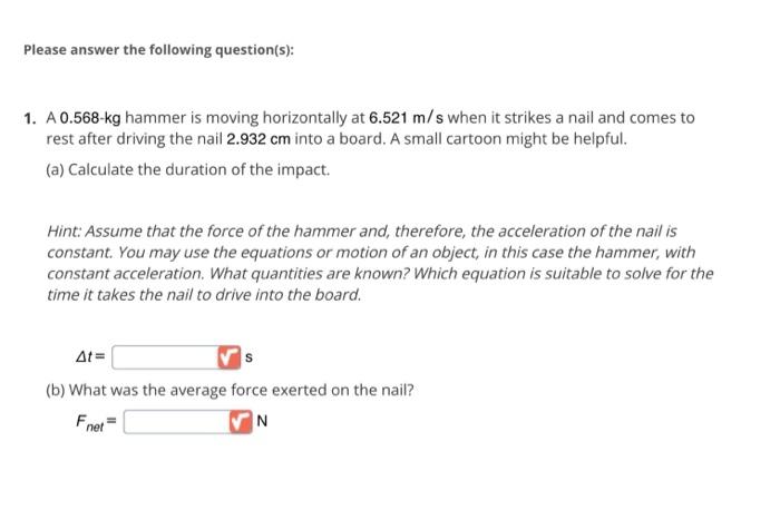 Solved Please answer the following question(s): 1. A | Chegg.com