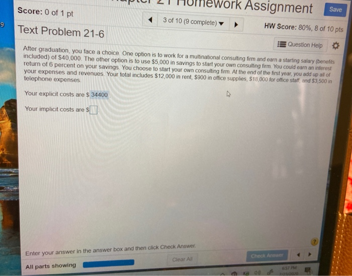 Solved Work Assignment Save Score: 0 of 1 pt 3 of 10 (9 | Chegg.com