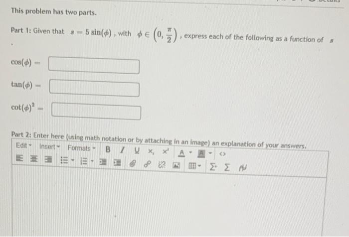 Solved This problem has two parts. Part 1: Given that sa 5 | Chegg.com