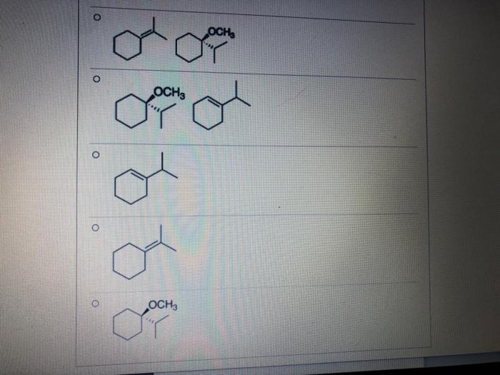 Solved Select the product of the following S1/E1 reaction. | Chegg.com