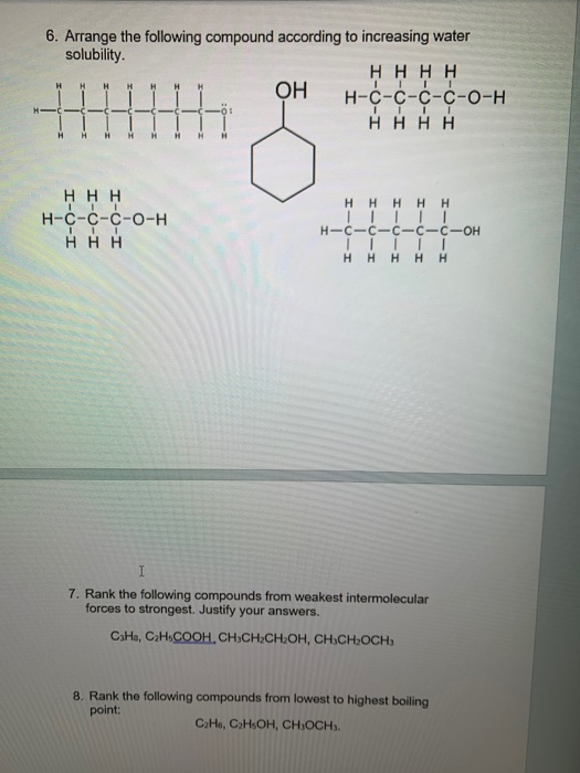 Solved 2. What types of intermolecular forces are present in