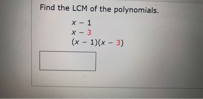26+ lcm polynomial calculator