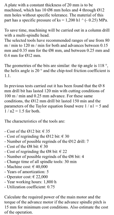 A plate with a constant thickness of 20 mm is to be | Chegg.com | Chegg.com