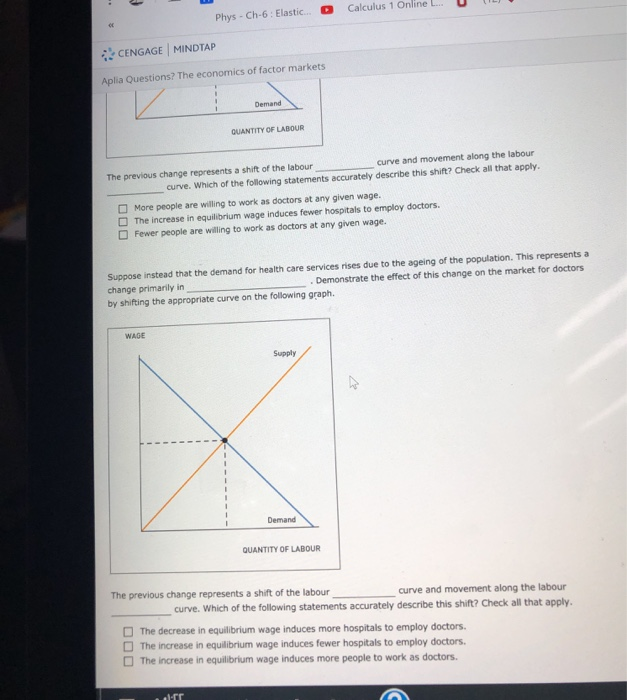 Solved Aplia Questions The Economics Of Factor Markets B