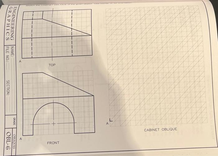 Solved oblique drawing
