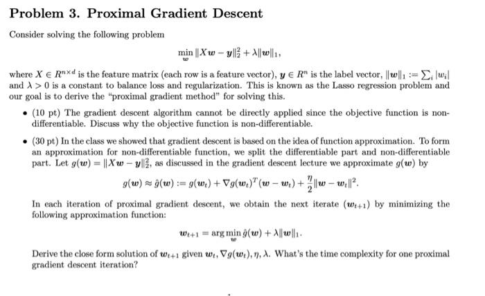 Solved Consider Solving The Following Problem | Chegg.com