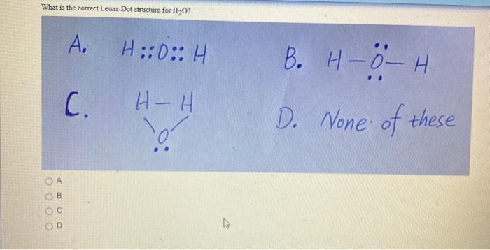 h20 lewis dot structure