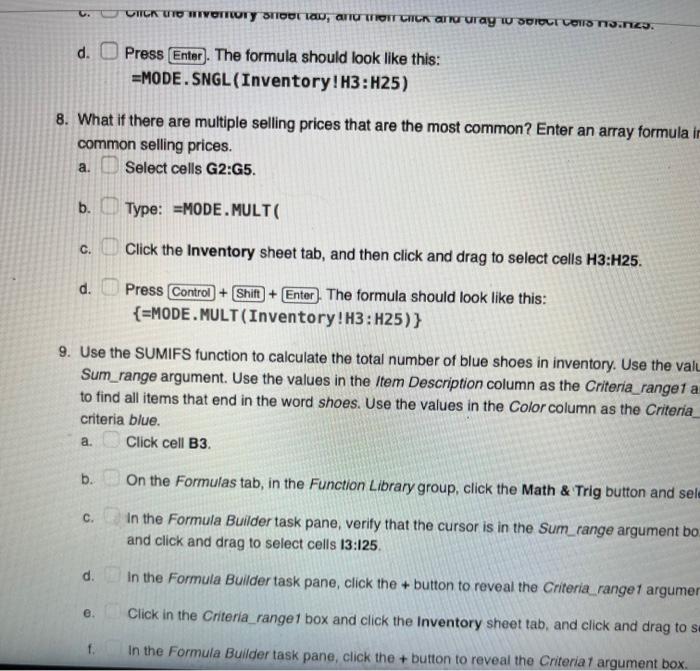 Solved 1. Open the start file EX2019-SkillReview-6-2. The | Chegg.com