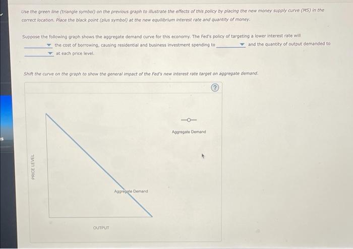 Solved 3. Changes in the money supply The following graph | Chegg.com
