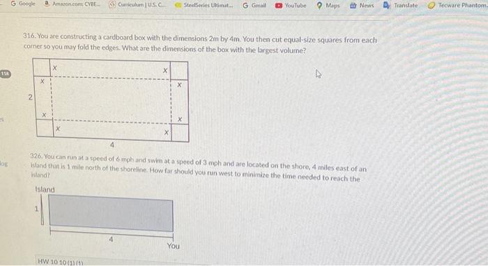 316. You are constructing a cardboard box with the | Chegg.com