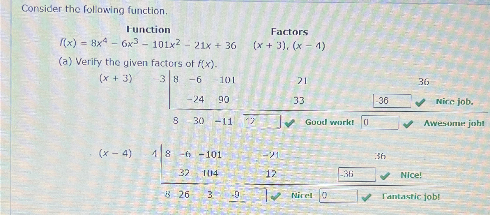 Solved Consider the following | Chegg.com