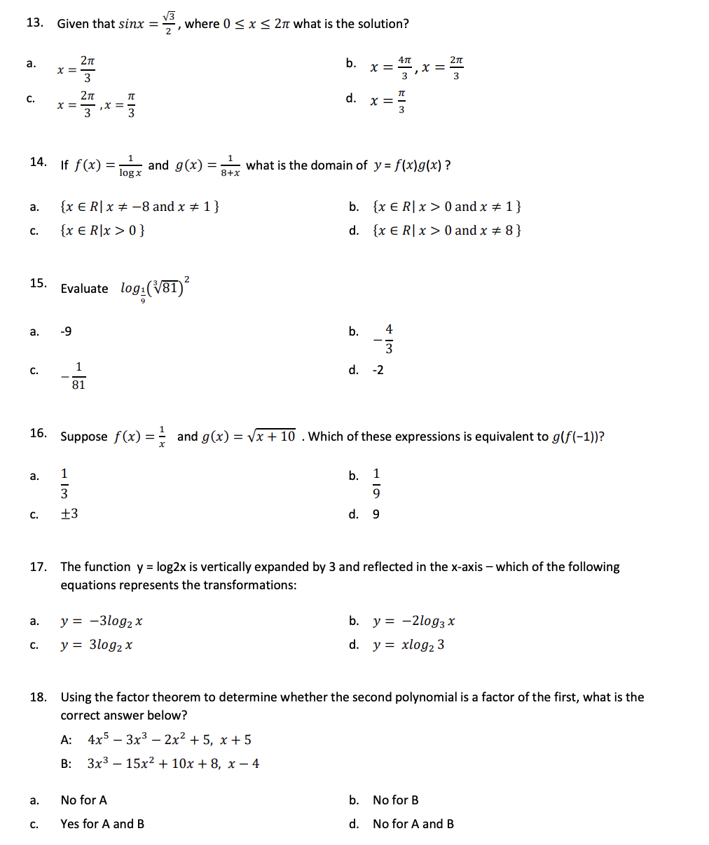 Solved Given that sinx=322, ﻿where 0≤x≤2π ﻿what is the | Chegg.com