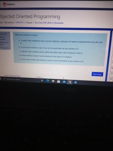 MA Objected Oriented Programming My mom / 15 / Gert | Chegg.com