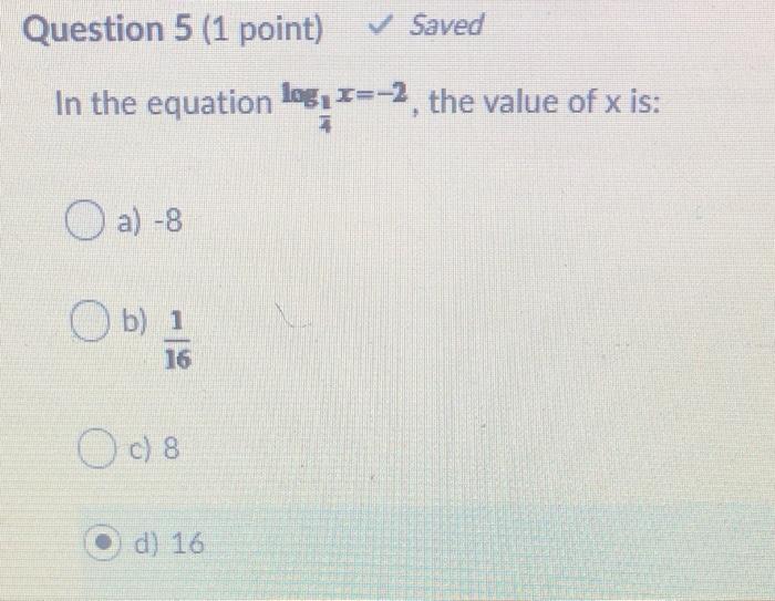 Solved Question 4 (1 point) Saved Which of the following | Chegg.com