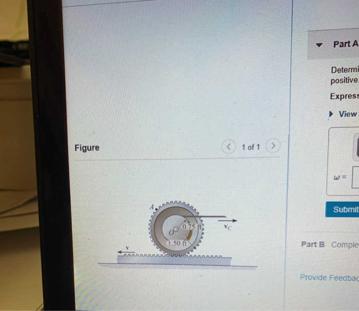 Solved 4 of 6 > eview Part A Determine the angular velocity | Chegg.com