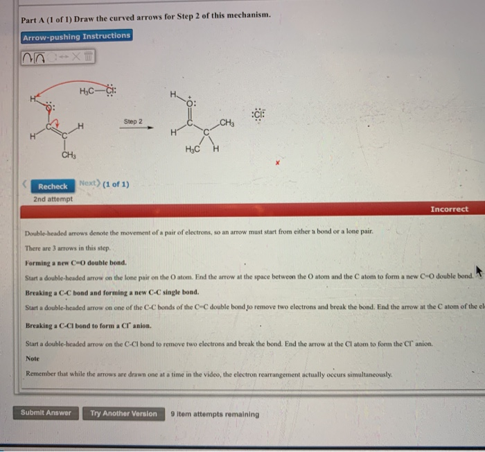 Solved Draw the curved arrows for the step 2 of this | Chegg.com