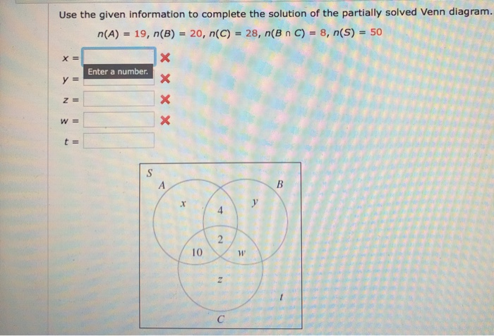 Solved Use the given information to complete the solution of | Chegg.com